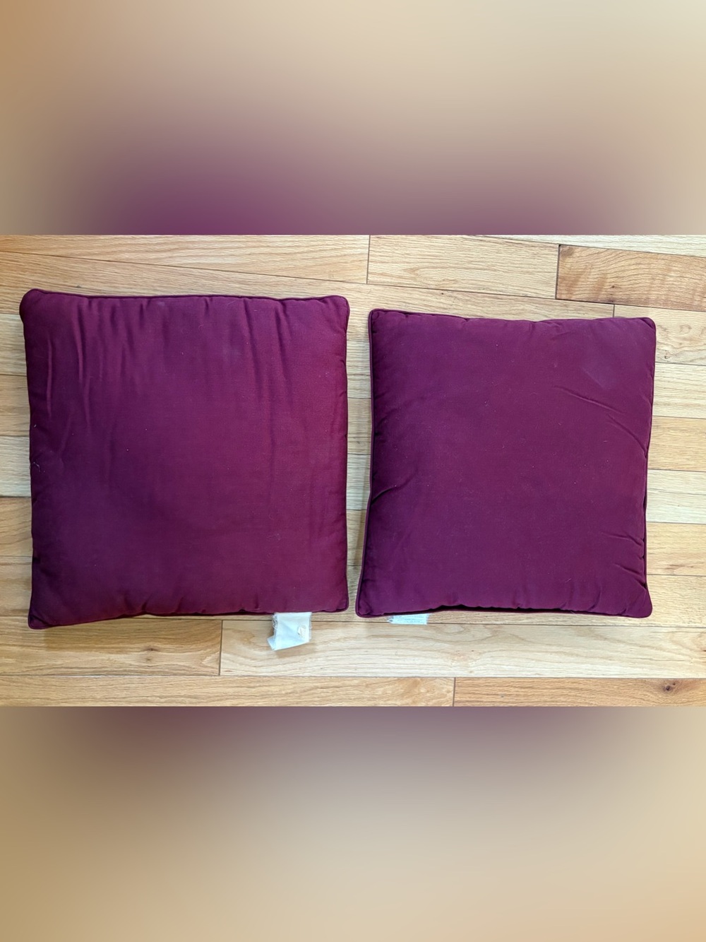Brentwood Originals Throw Pillows Set of 2 17" x 17"  Sugar Plum
